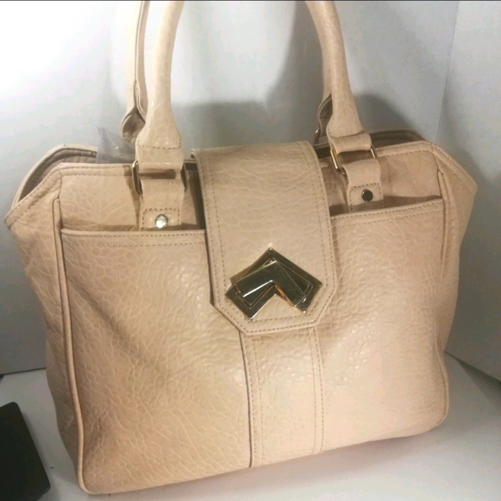 Beige xl tote purse